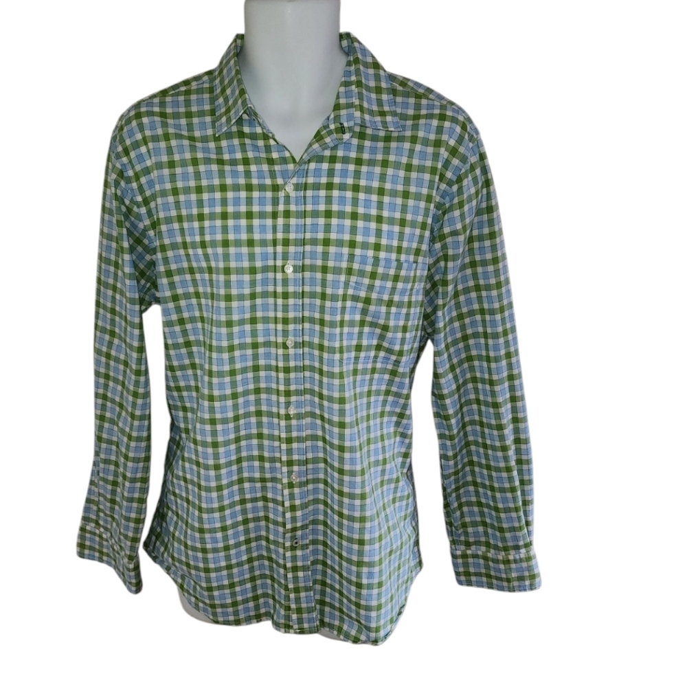 J. McLaughlin City Preppy Country Club Englishman Trim Fit Plaid Shirt - Men's